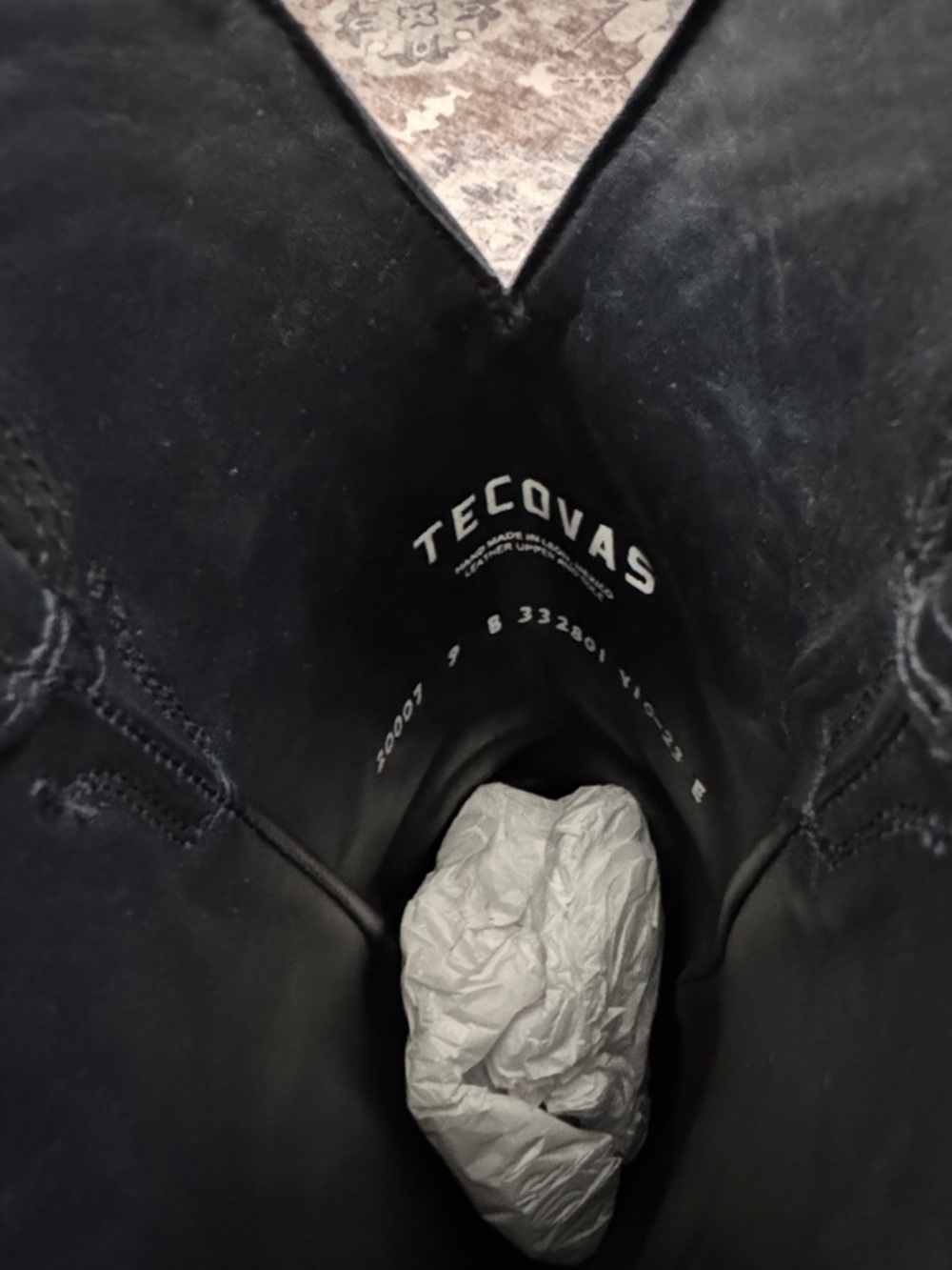 The Annie Midnight Tecovas Western Cowboy Boots - Embroidered Shaft - Picture 5 of 8